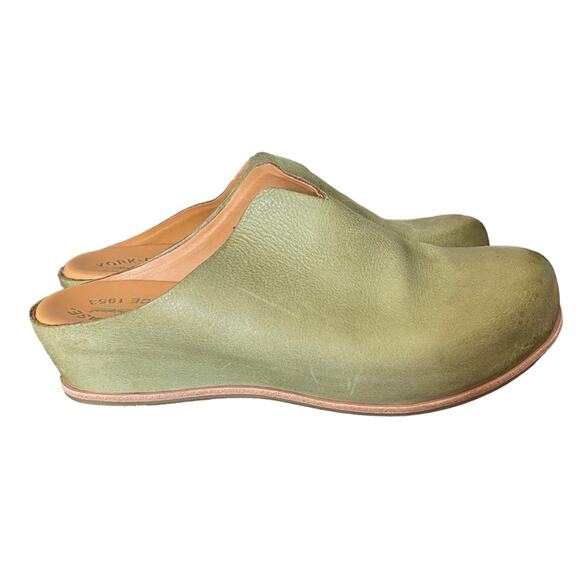 Kork-Ease Para Green Nubuck Leather Clog Mules size 10 - Picture 4 of 11